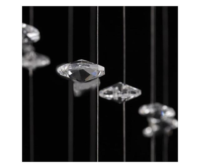 Lustră albă cu mărgele de cristal din sticlă 8xG9 29 cm