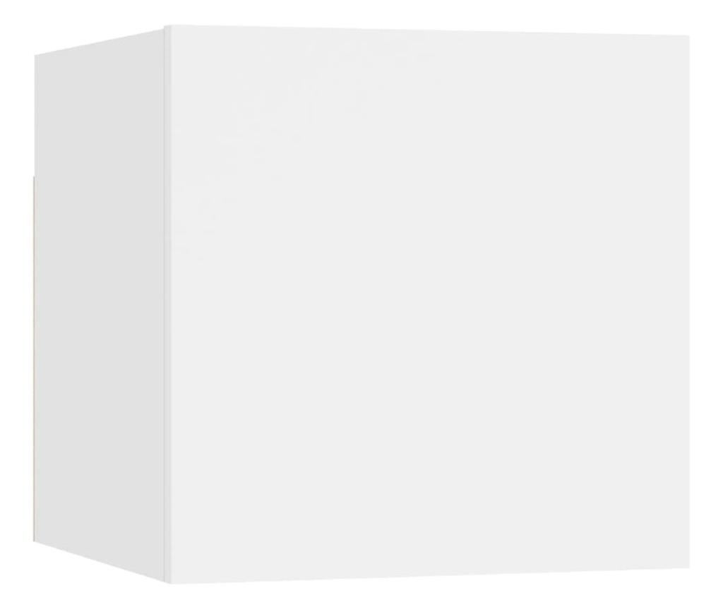 TV Ormarić Set, 6 Komada, Bijeli, Iverica - 4