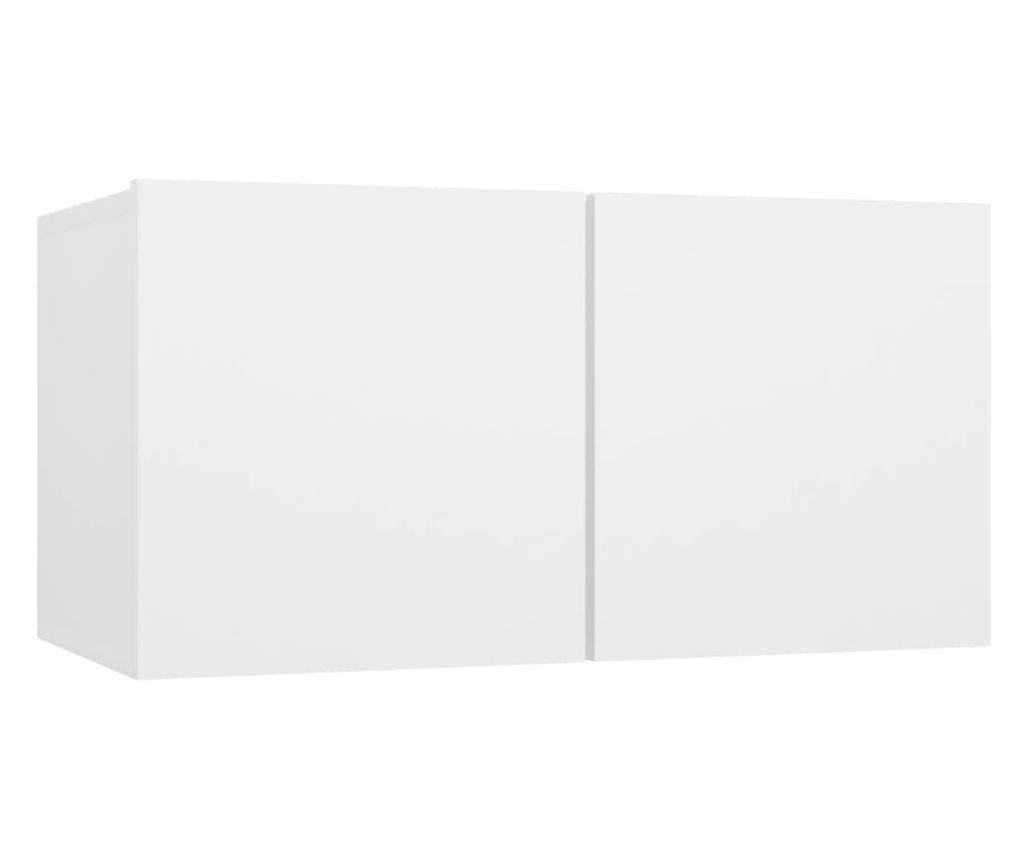 TV Ormarić Set, 6 Komada, Bijeli, Iverica - 5