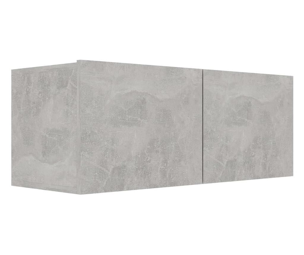 Set za TV, 7 komada, betonski sivi, PAL - 4