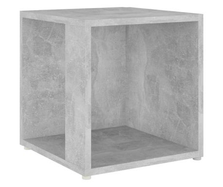 Masa laterala, gri beton, 33x33x34,5 cm, PAL