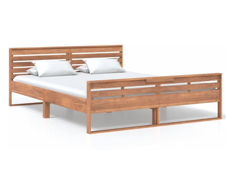 Cadru de pat, 160x200 cm, lemn masiv de tec