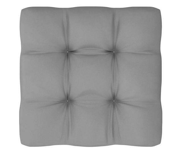 Canapele de mijloc gradina cu perne gri, 2 buc., lemn masiv pin