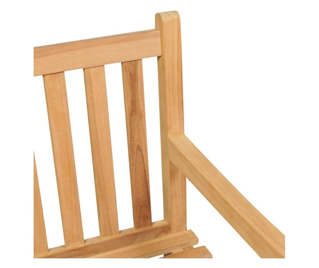 Vrtna klupa 114 cm od masivne tikovine - 9