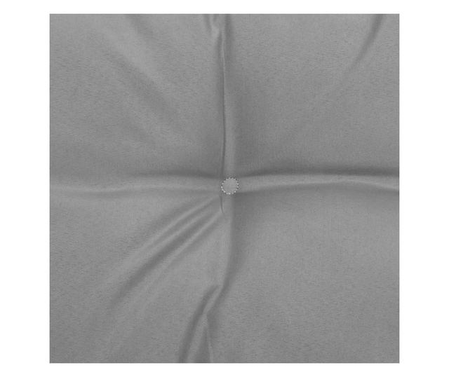 Canapele de mijloc gradina cu perne gri, 2 buc., lemn masiv pin