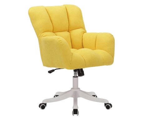 Irodai szék sárga Lorel textil kárpit 64x67x99,5 cm
