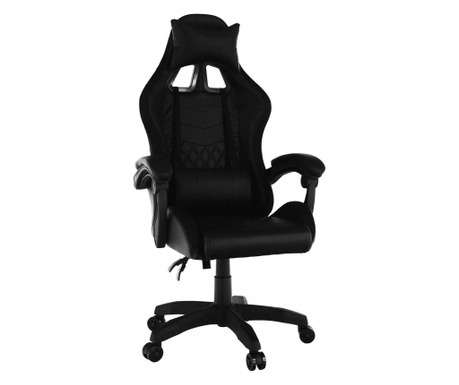 Gaming stol s črno LED osvetlitvijo Mafiro 64x60x137 cm