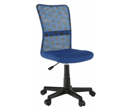 Goofy plavo crna uredska stolica 55x55x100 cm