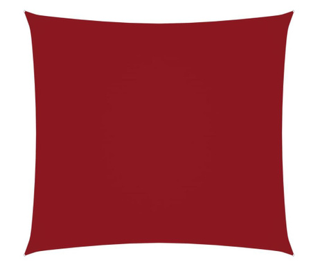 Parasolar, roșu, 3,6x3,6 m, țesătură oxford, pătrat