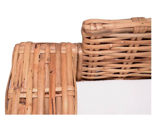 Canapea cu 3 locuri, ratan natural