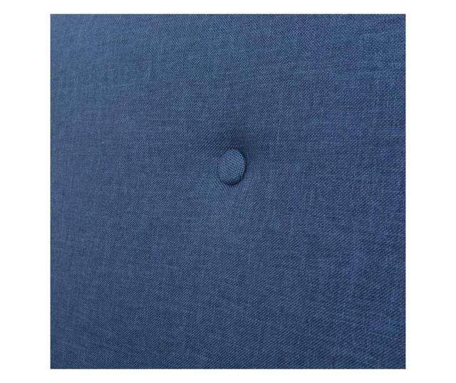 Триместен диван, текстил, син