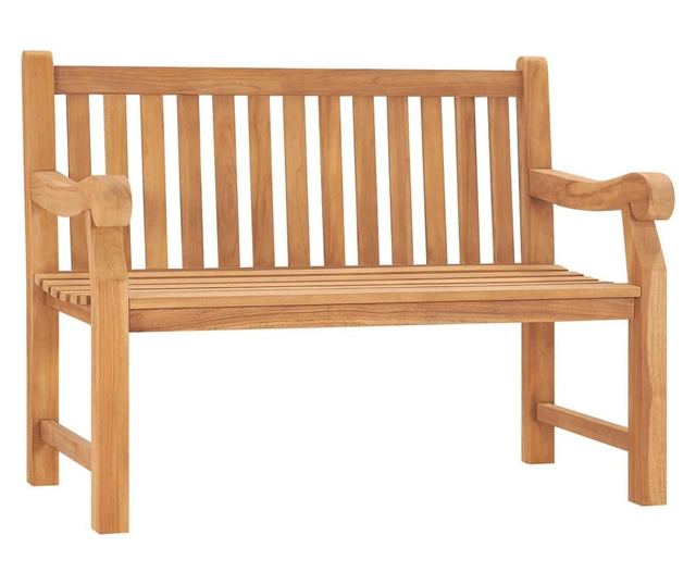 Vrtna klupa 114 cm od masivne tikovine