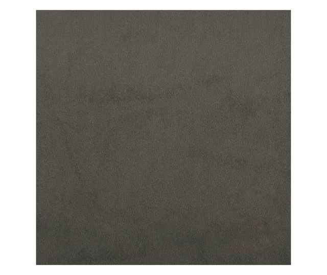 Barski stoli, 2 kosa, temno siva, žamet