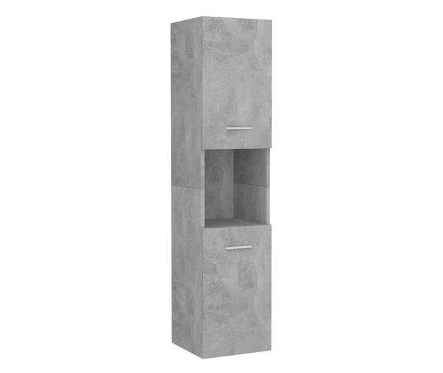 Kupaonski ormarić siva boja betona 30 x 30 x 130 cm od iverice