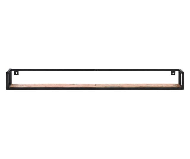2 db tömör újrahasznosított fa fali polc 160 cm