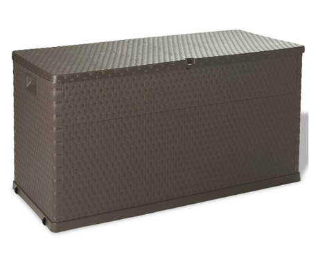 Градинска кутия за съхранение, кафява, 120x56x63 см