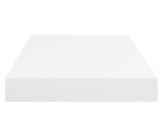 fehér MDF lebegő fali polc 50 x 23 x 3,8 cm