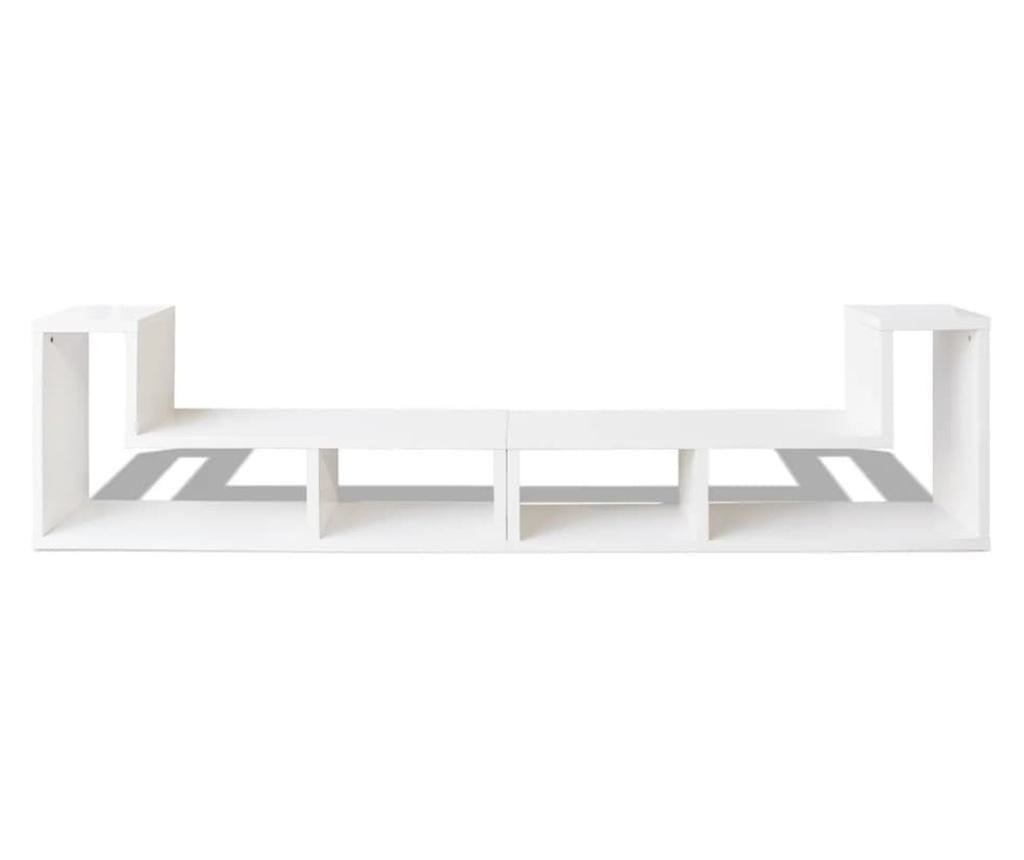 VidaXL Dvostruki TV kabinet L-oblik bijeli - 10