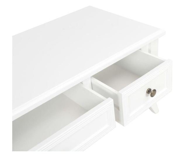 280048 TV Cabinet White 100x35x35 cm Wood