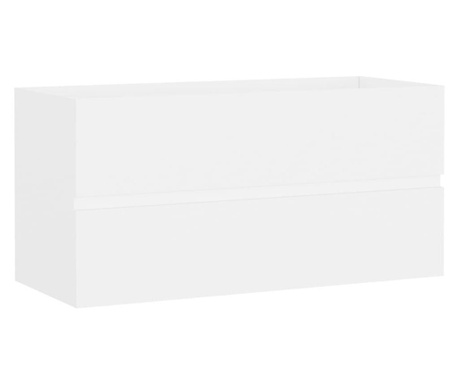 fehér forgácslap mosdószekrény 90 x 38,5 x 45 cm