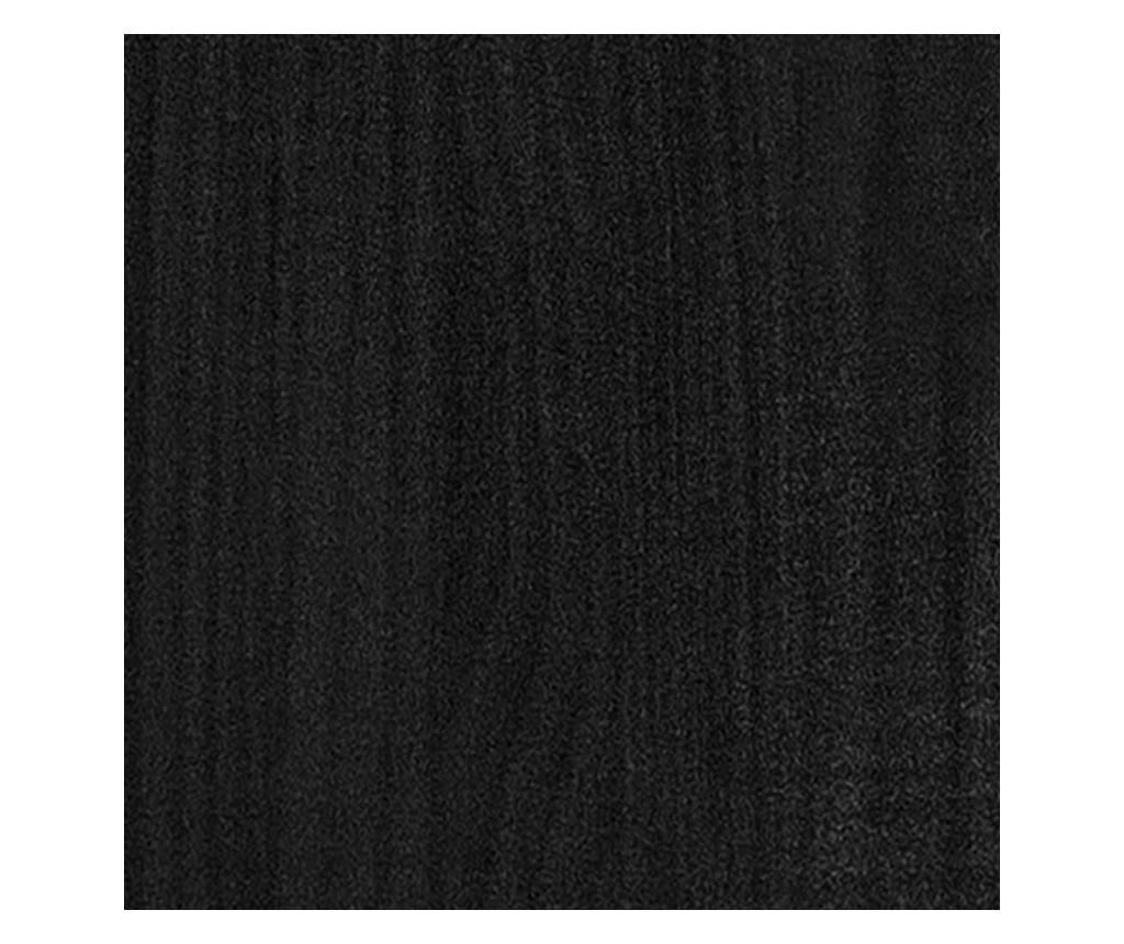 TV ormarić crni 80 x 31 x 39 cm od masivne borovine - 34