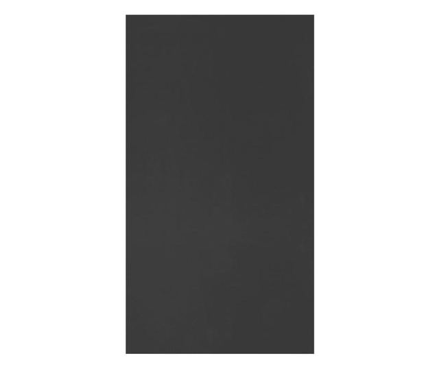 fekete forgácslap könyv-/tálalószekrény 50 x 25 x 80 cm
