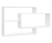 Falra szerelhet polcok, fehr, 104x20x58,5 cm, laminlt forgcslap