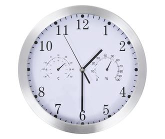 Zidni sat s kvarcnim mehanizmom higrometrom i termometrom 30 cm