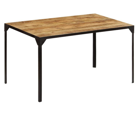 Jedilna miza iz trdnega mangovega lesa 140x80x76 cm