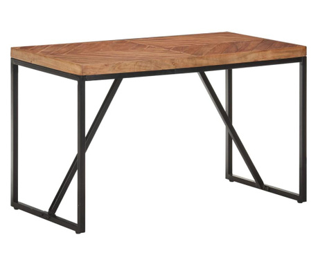 Jedilna miza 120x60x76 cm trden akacijev in mangov les