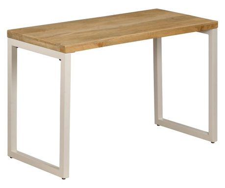 Jedilna miza 115x55x76 cm trden mangov les in jeklo