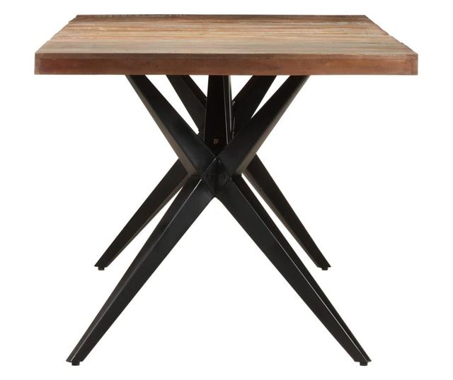 Masă de bucătărie, 200x90x76 cm, lemn masiv reciclat