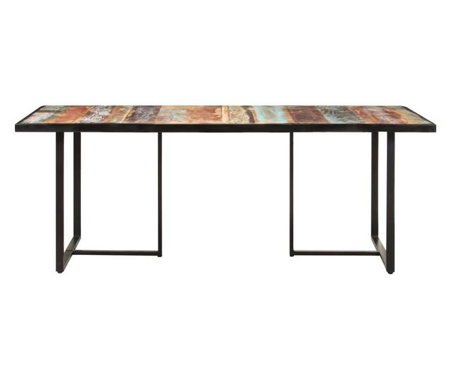 Masă de bucătărie, 200 cm, lemn masiv reciclat