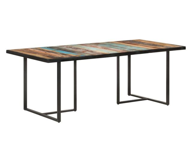 Masă de bucătărie, 200 cm, lemn masiv reciclat