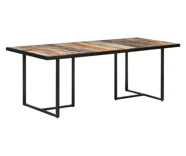 Masă de bucătărie, 200 cm, lemn masiv reciclat