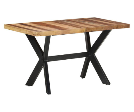 Jedilna miza 140x70x75 cm trden les z medenim zaključkom