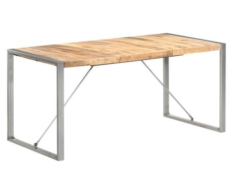 Blagovaonski stol 160x80x75 cm od masivnog grubog drva manga 