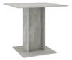 Blagovaonski stol siva boja betona 80 x 80 x 75 cm od iverice