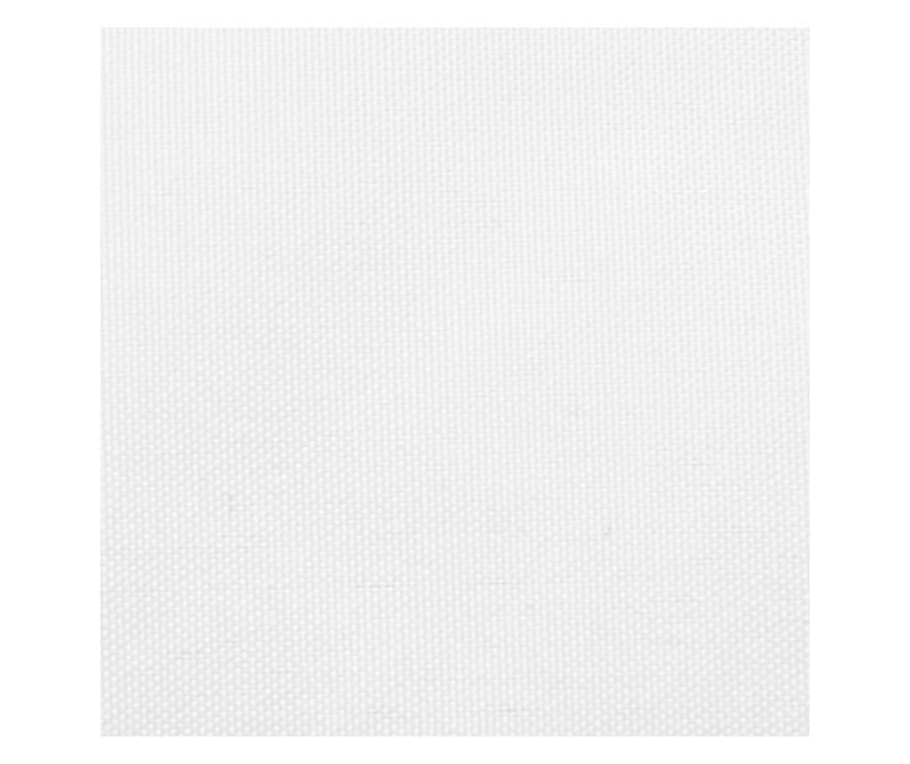 Senčno jadro oksford blago pravokotno 4x6 m belo - 5