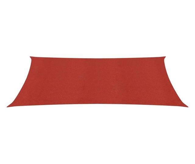 Jedro za zaštitu od sunca 160 g/m² crveno 4 x 7 m HDPE