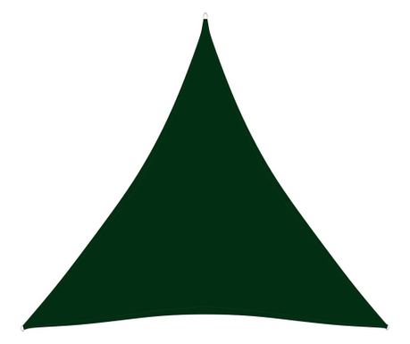 Senčno jadro oksford blago trikotno 4,5x4,5x4,5 m temno zeleno 