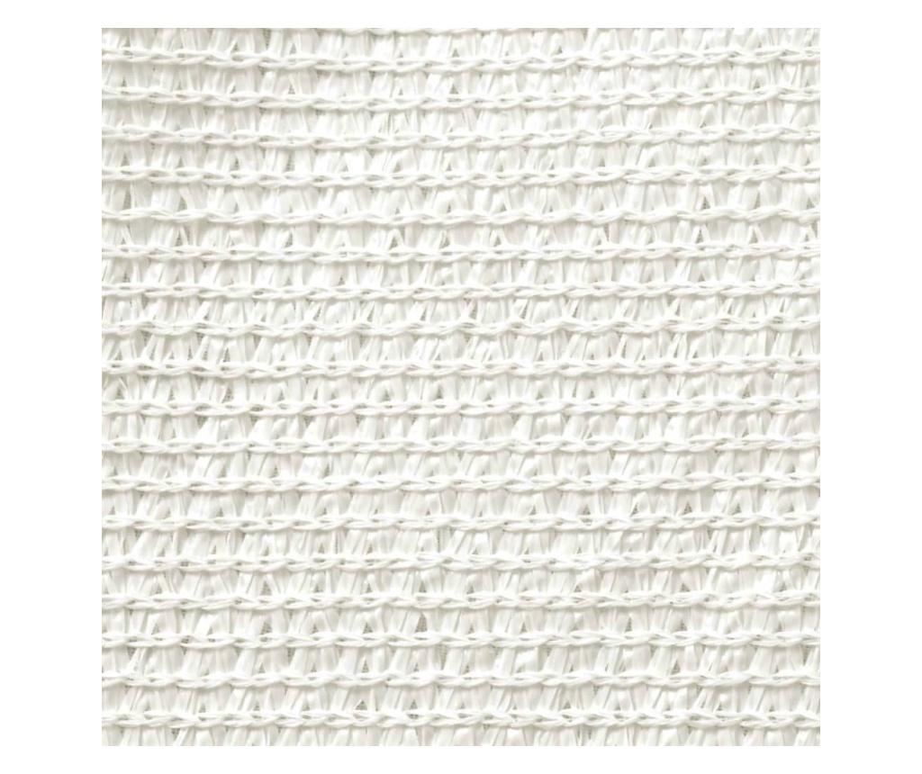 Senčno jadro 160 g/m² belo 2,5x4 m HDPE - 4
