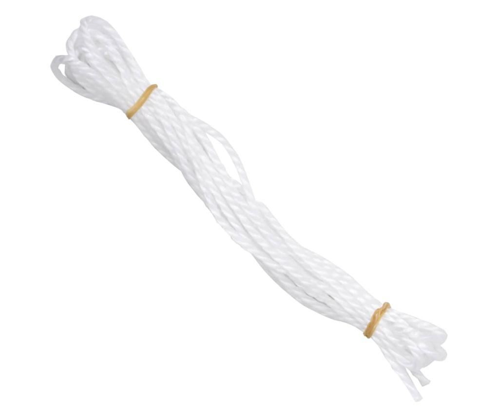 Senčno jadro 160 g/m² belo 2,5x4 m HDPE - 7