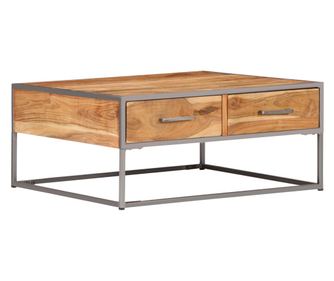 Stolić za kavu, 75 x 75 x 35 cm, masivno drvo bagrema