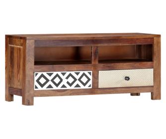 TV komoda, 90 x 30 x 40 cm, masivno drvo sheesham