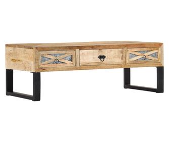 Stolić za kavu, 110 x 50 x 38 cm, masivno drvo manga