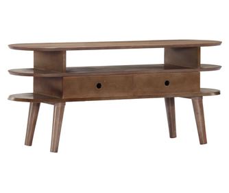 TV komoda, 110x35x50 cm, masivno drvo akacije