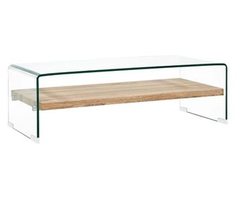 Konferenční stolek čirý 98 x 45 x 31 cm tvrzené sklo