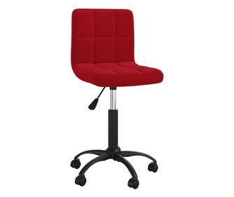 Zakretna kuhinjska stolica, vinsko crvena, baršun