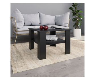 Stolić za kavu, crni, 60 x 60 x 42 cm, iverica